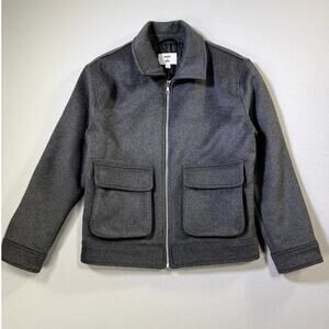 Mode of One Mens Utility Pocket Jacket Heather Onyx small $159